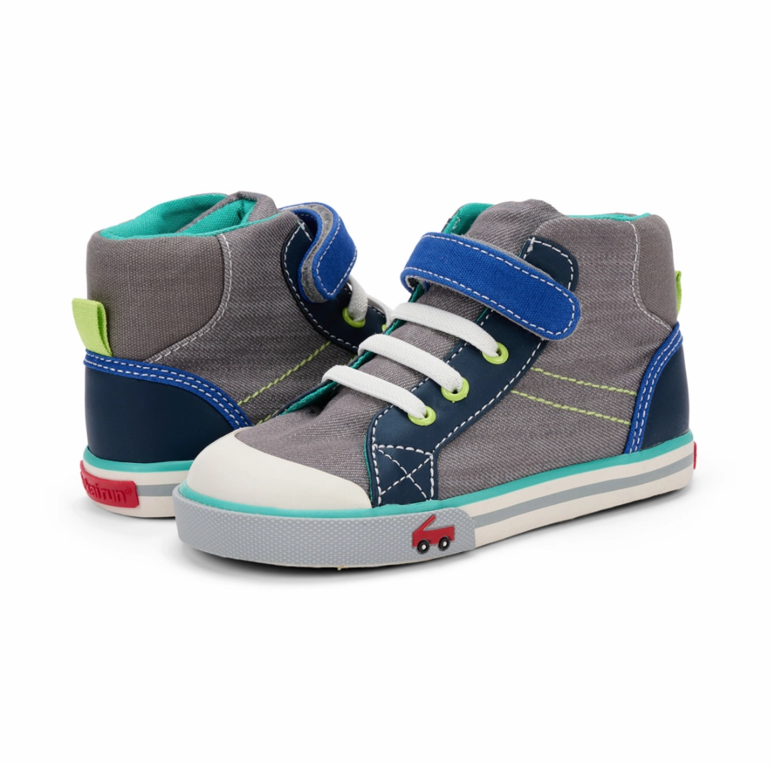 See Kai Run Dane Gray Denim/Blue Size 12 Kids