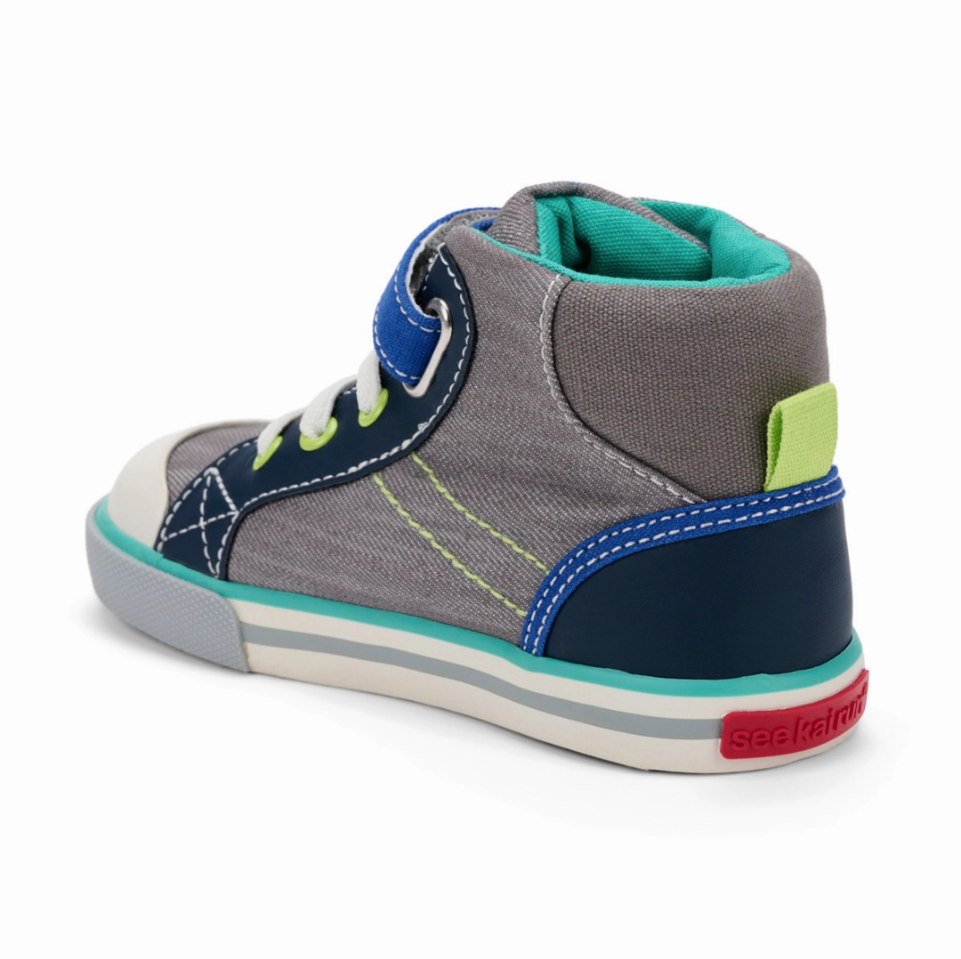 See Kai Run Dane Gray Denim/Blue Size 12 Kids