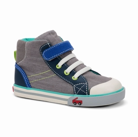 See Kai Run Dane Gray Denim/Blue Size 12 Kids
