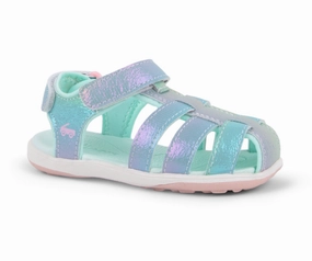 See Kai Run Paley II Silver Rainbows Size 9 Toddler