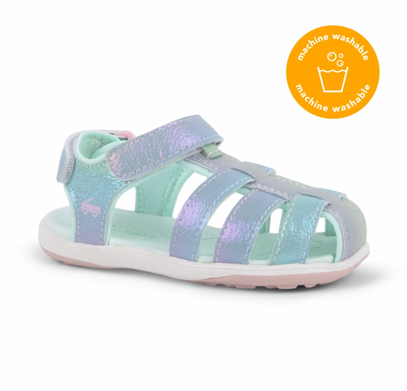 See Kai Run Paley II Silver Rainbows Size 9 Toddler