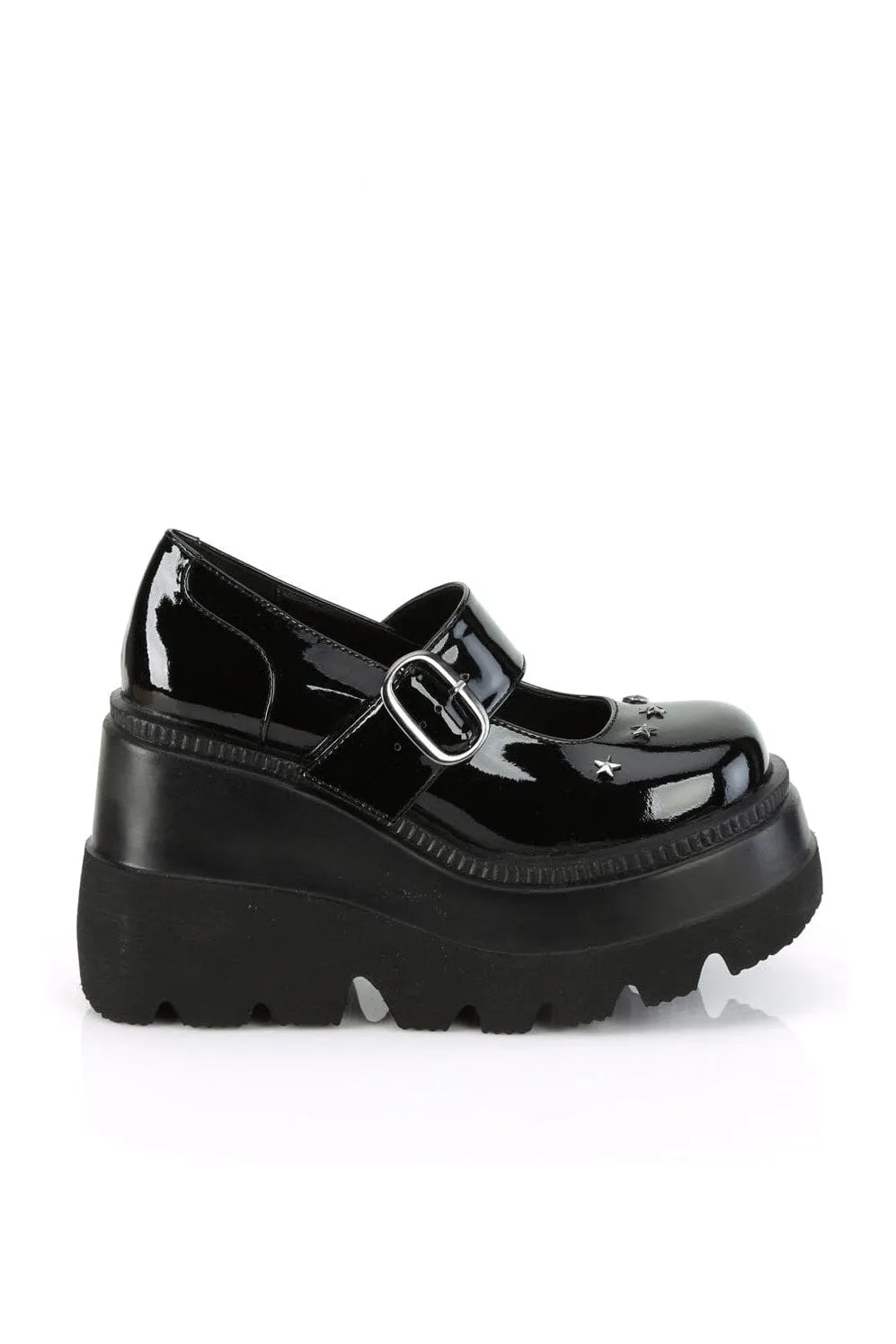 SHAKER-23 Black Patent Mary Jane