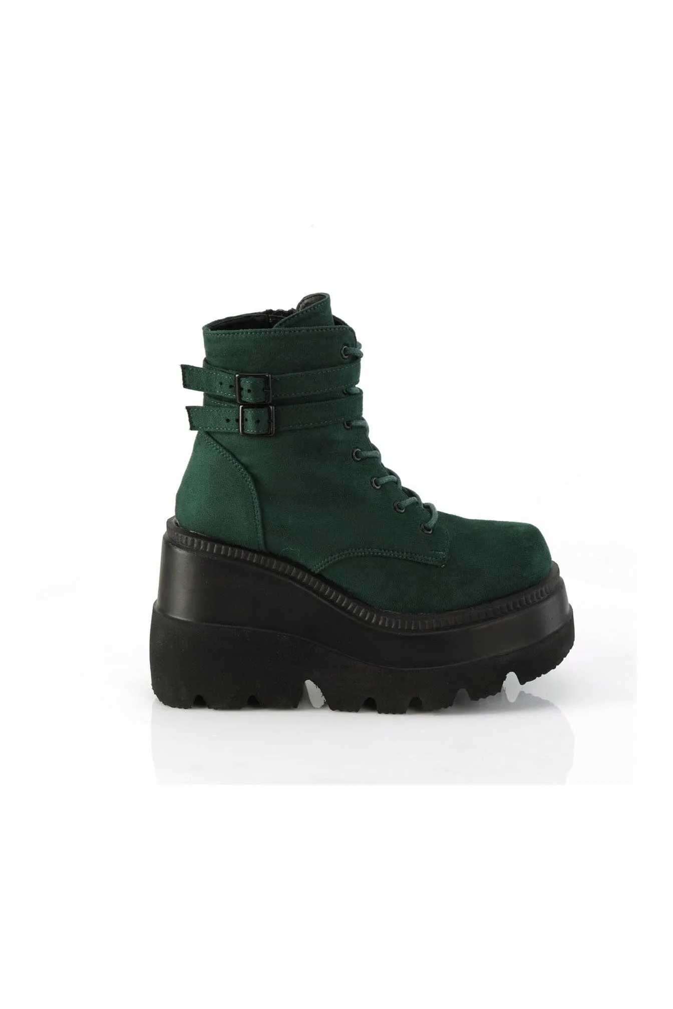 SHAKER-52 Green Vegan Suede Ankle Boot