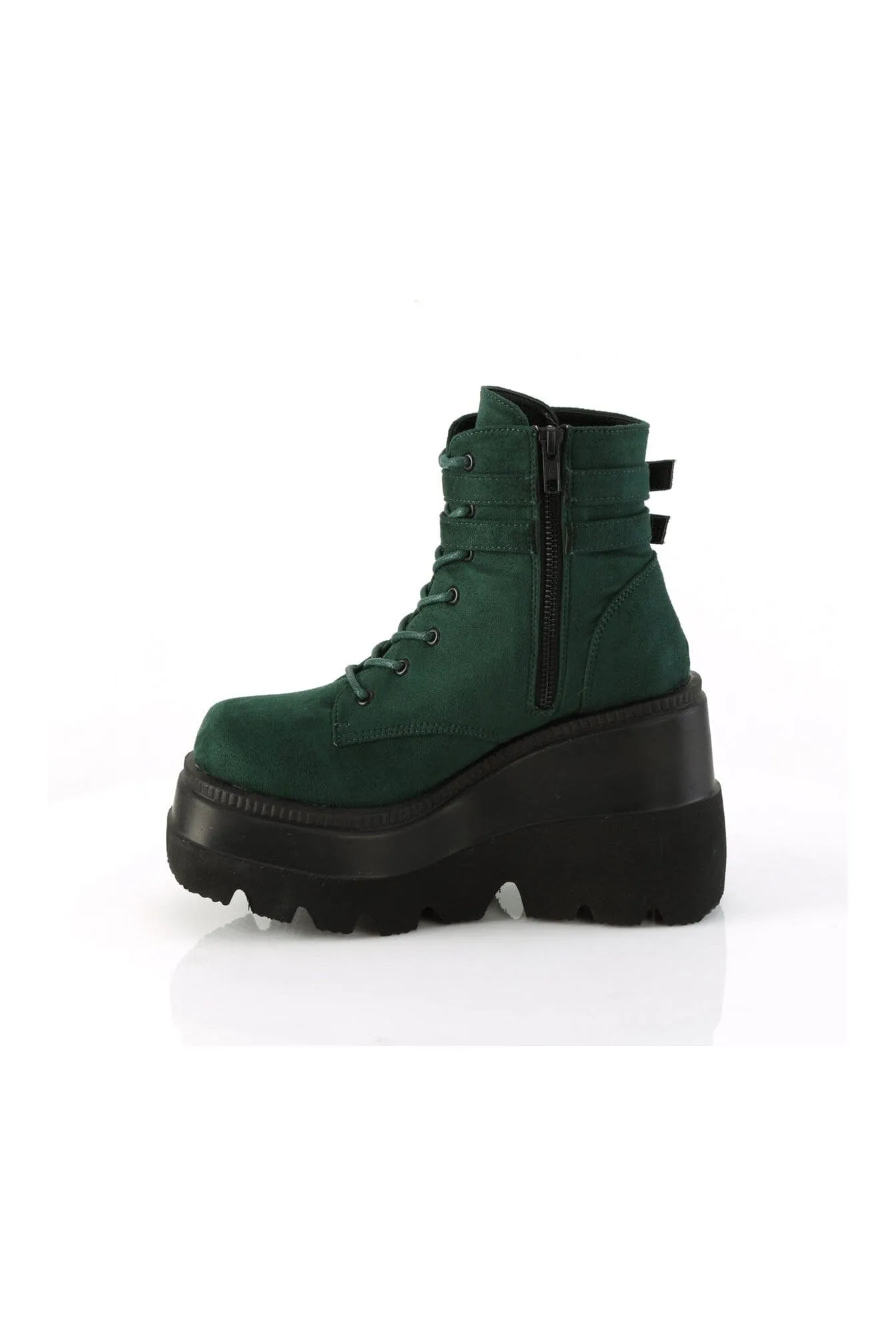 SHAKER-52 Green Vegan Suede Ankle Boot