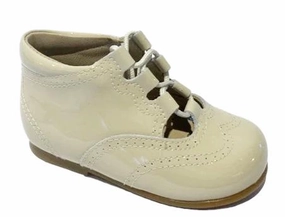 Shawn & Jeffery Baby Ivory Patent Marfil Summer Booties