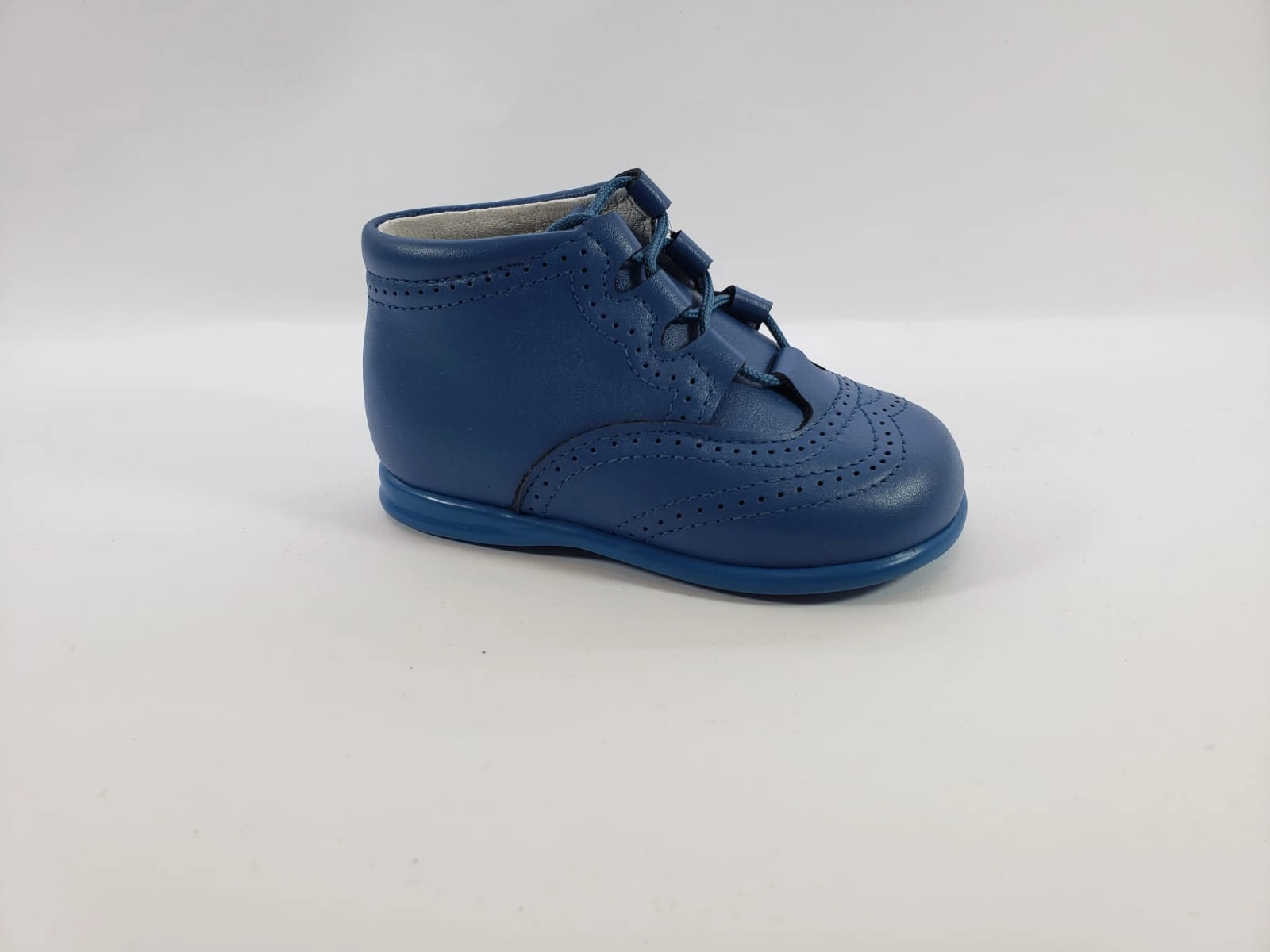 Shawn & Jeffery Baby Soft Leather Indigo Booties