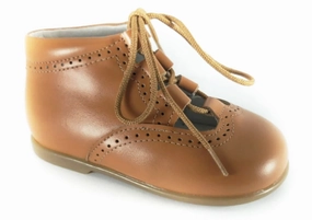 Shawn & Jeffery Baby Tan Leather Bootie