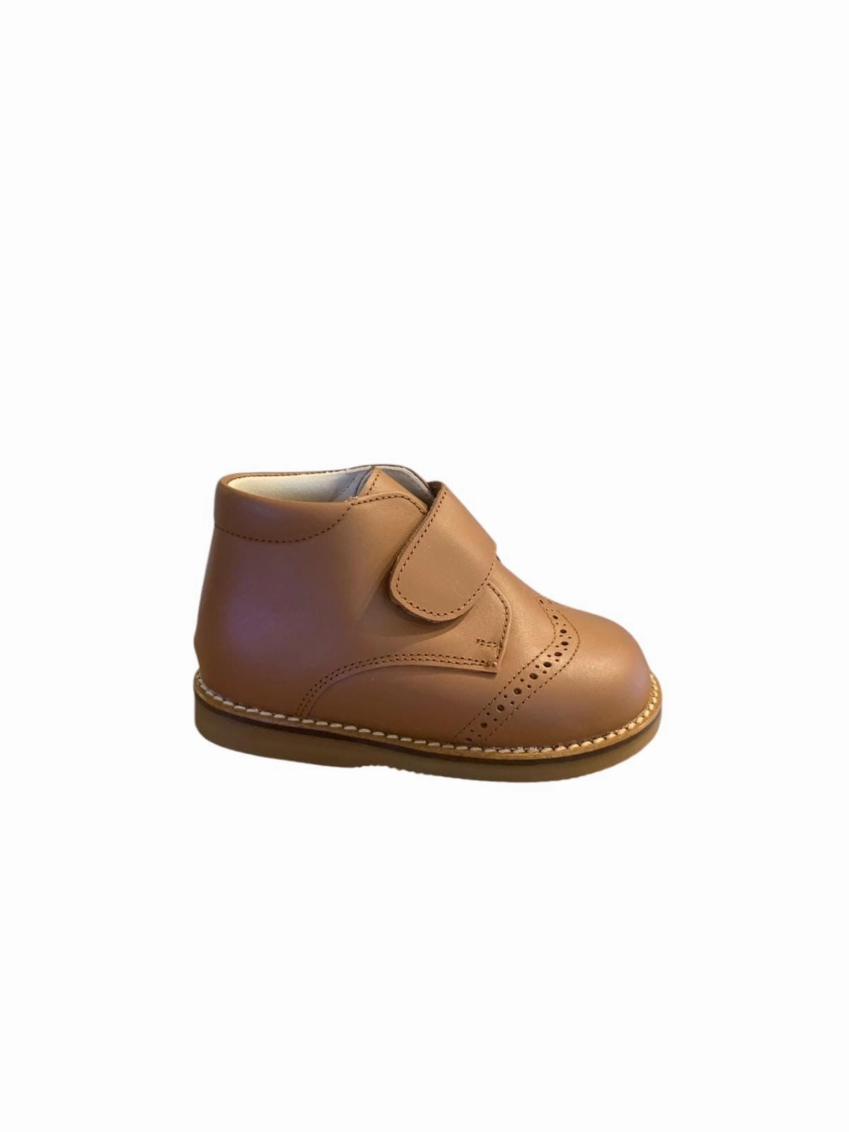 Shawn & Jeffery Baby Tan Roble Velcro Booties