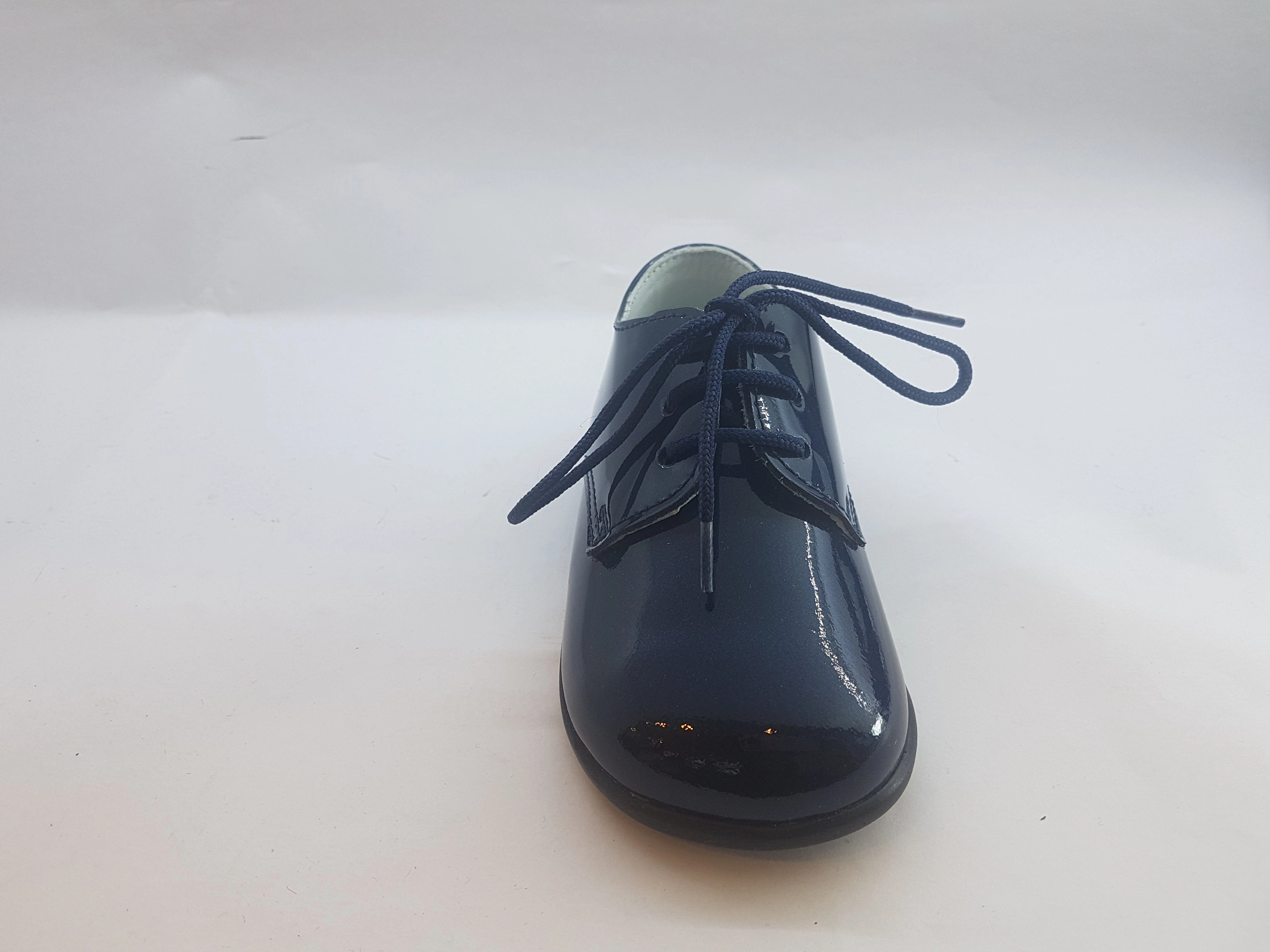 Shawn & Jeffery Navy Blue Patent Dress Shoe