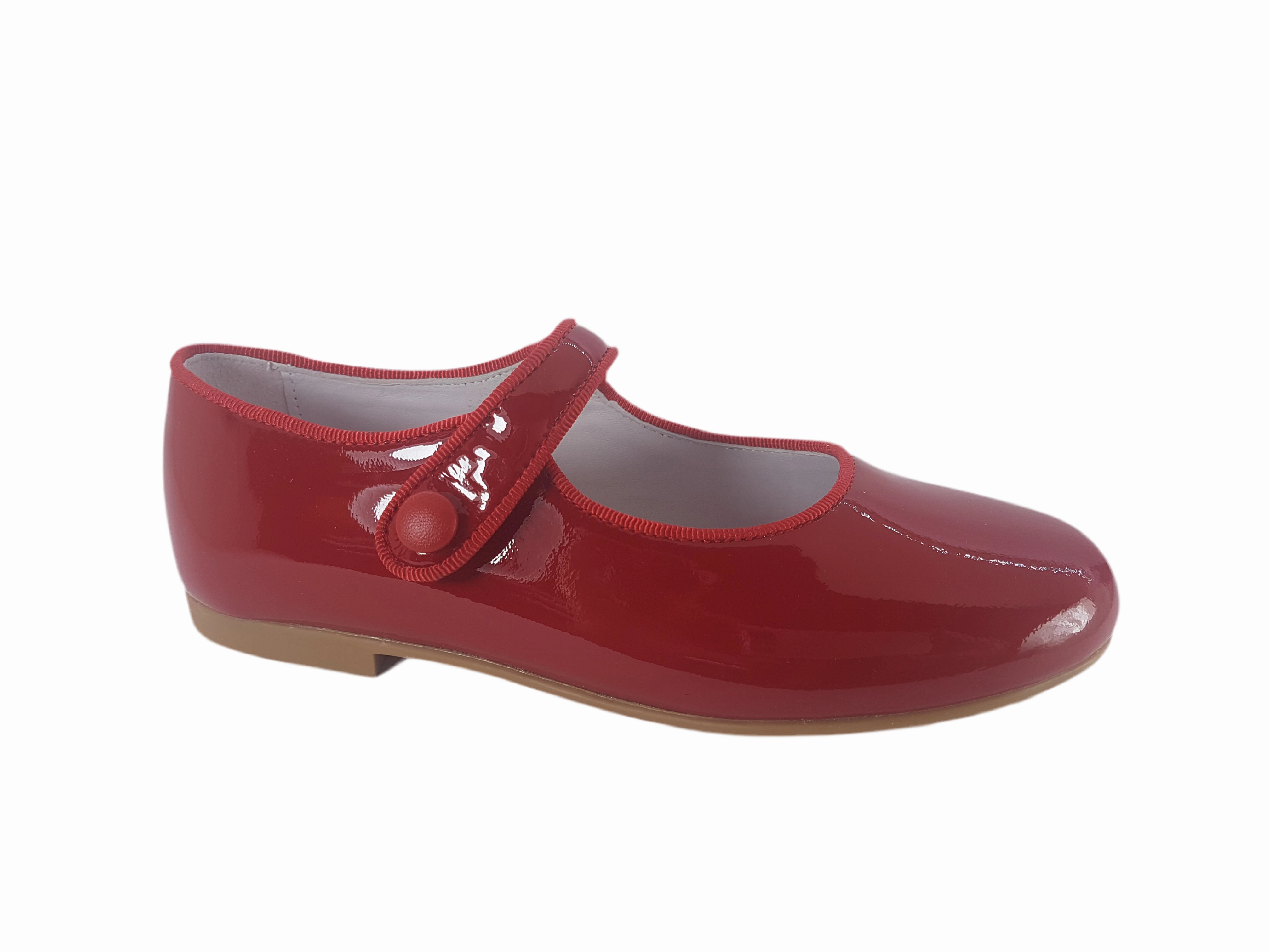 Shawn & Jeffery Red Patent Girls Mary Jane