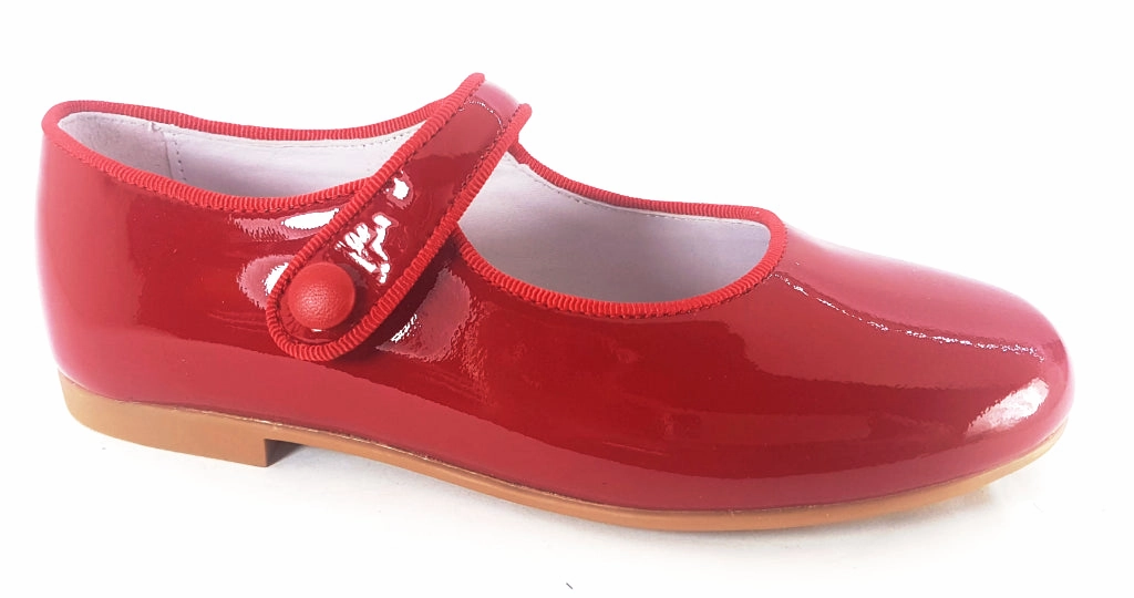 Shawn & Jeffery Red Patent Girls Mary Jane