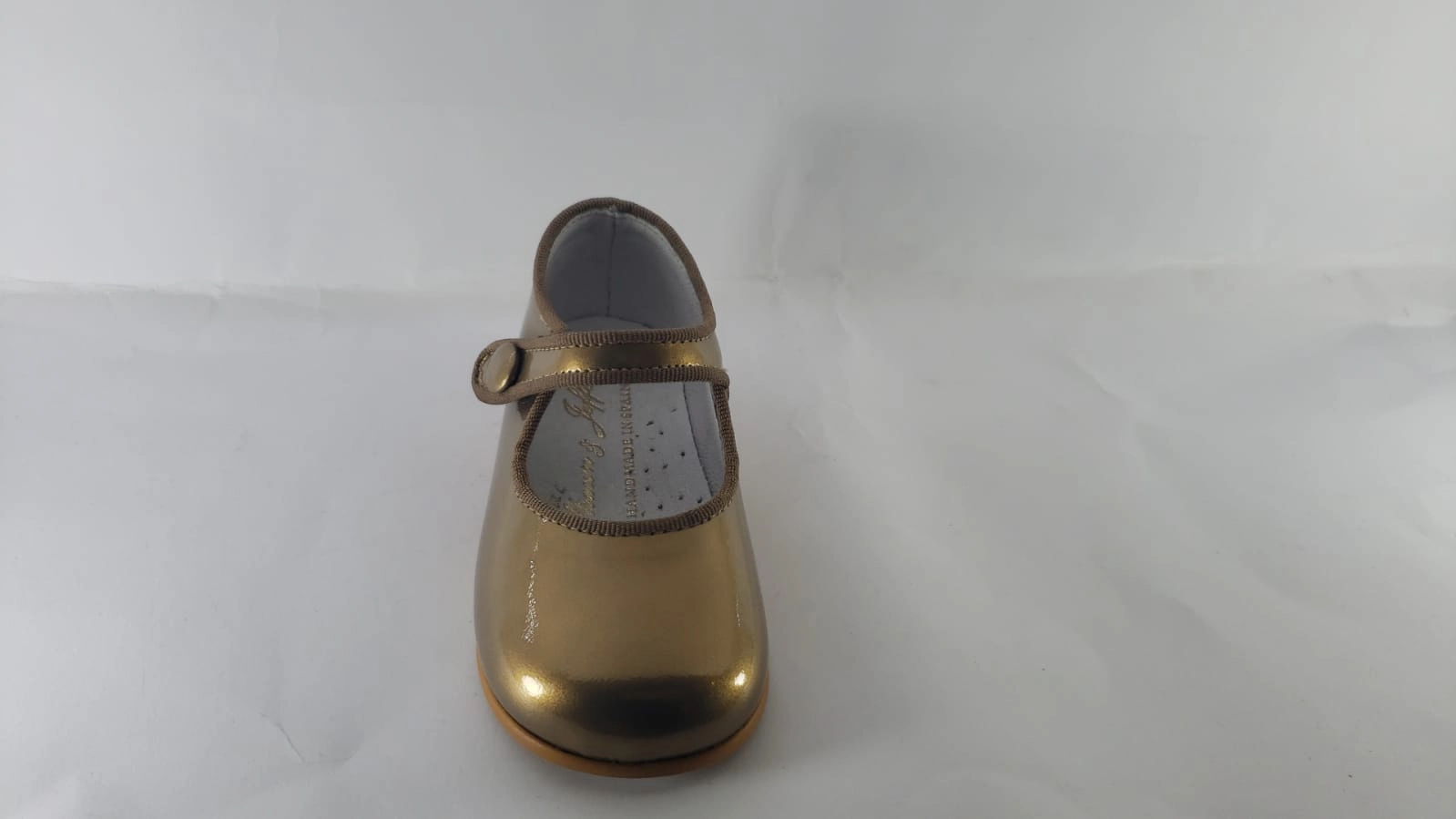 Shawn & Jeffery Vision Patent Baby Girls Button Mary Jane