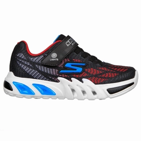 Skechers Black/Red Flex-Glow Vorlo Children's Sneaker