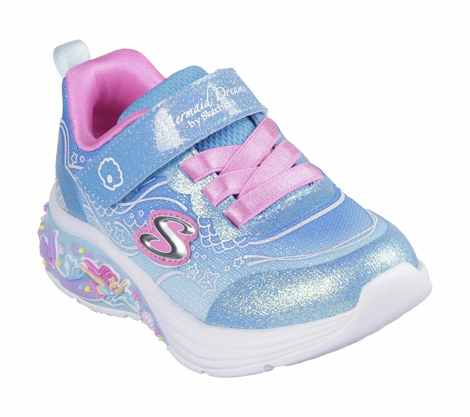Skechers Blue Lil Mermaid My Dreamers Toddler Sneaker