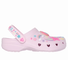 Skechers Light Pink Heart Charmer Foamies Children's Sandal