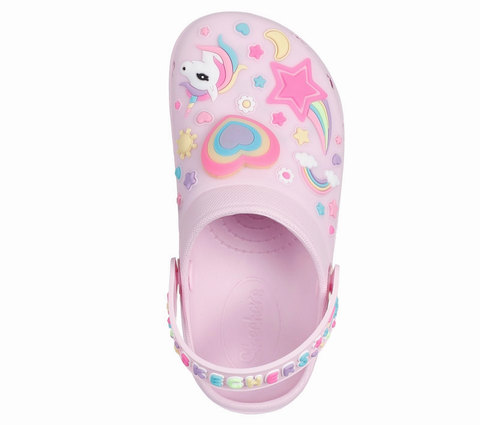 Skechers Light Pink Heart Charmer Foamies Children's Sandal