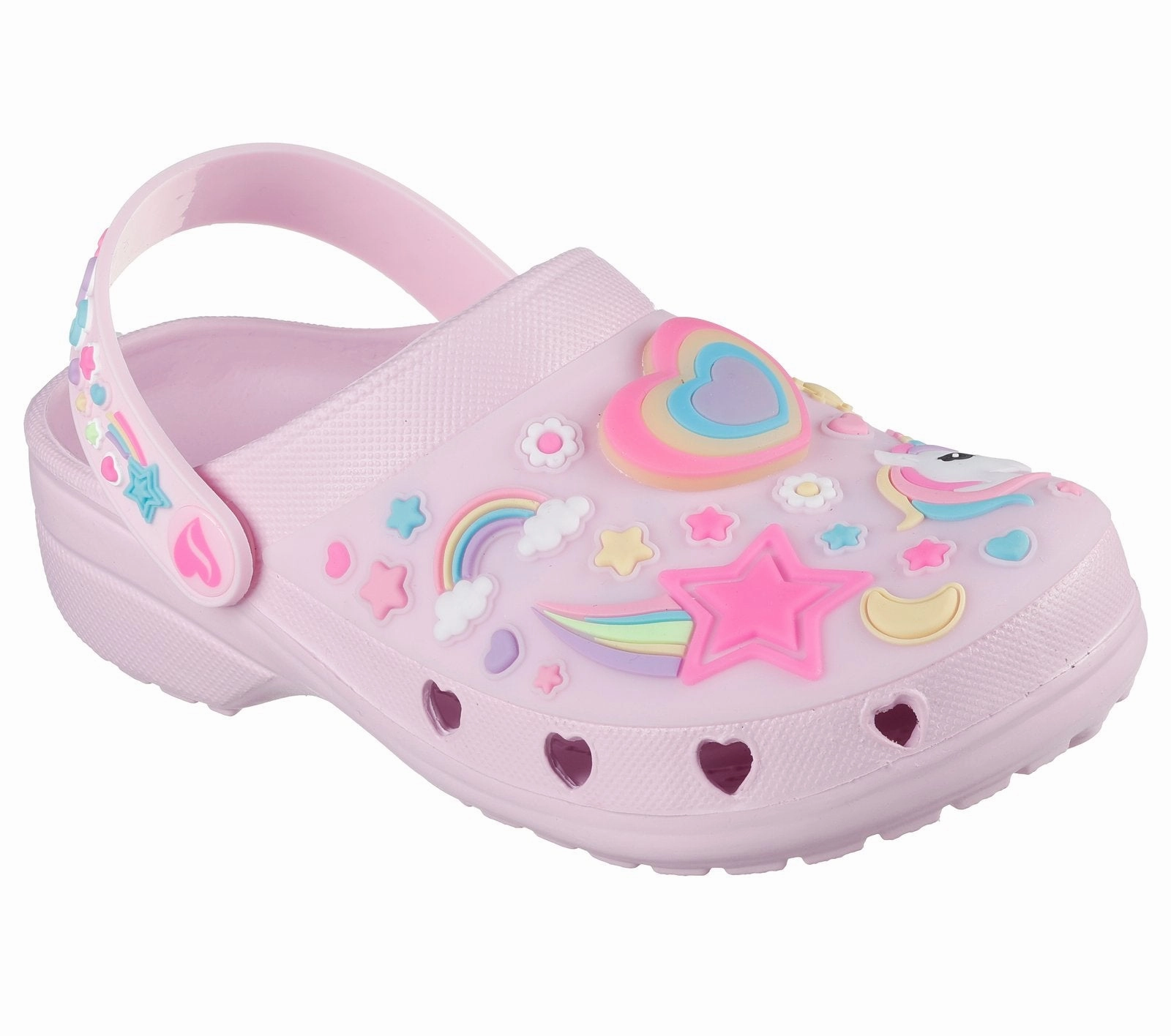 Skechers Light Pink Heart Charmer Foamies Children's Sandal