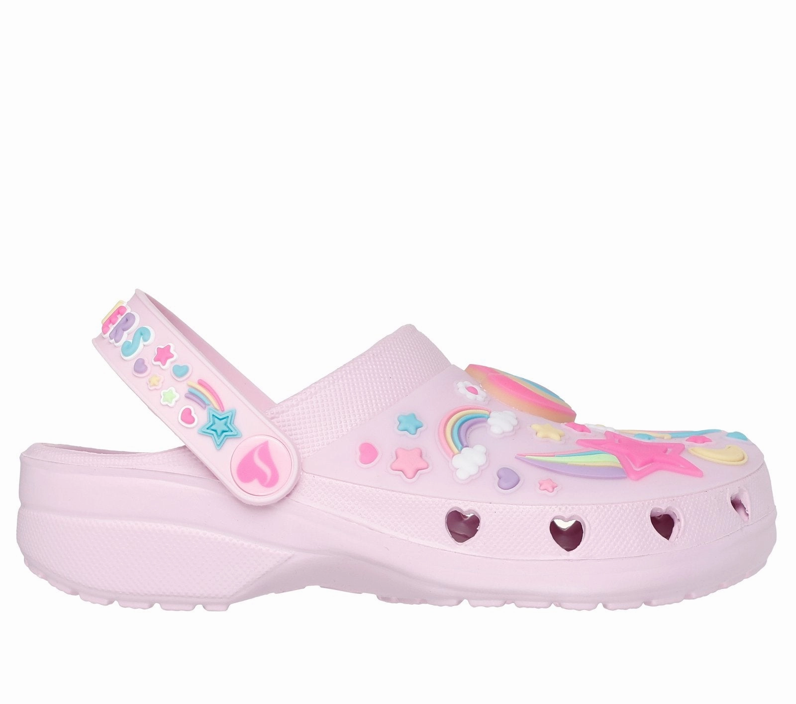 Skechers Light Pink Heart Charmer Foamies Children's Sandal