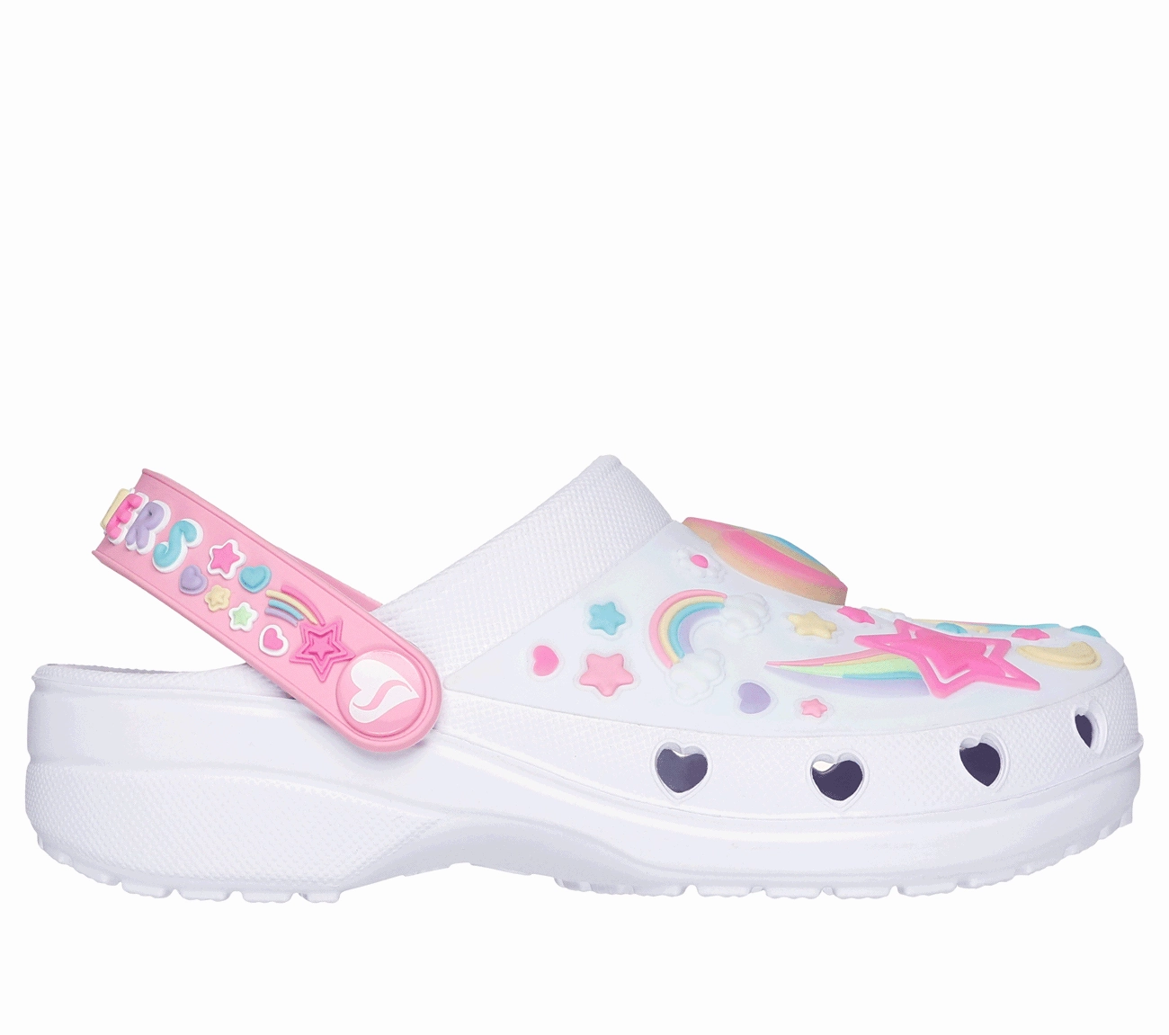 Skechers Light Pink Heart Charmer Foamies Children's Sandal