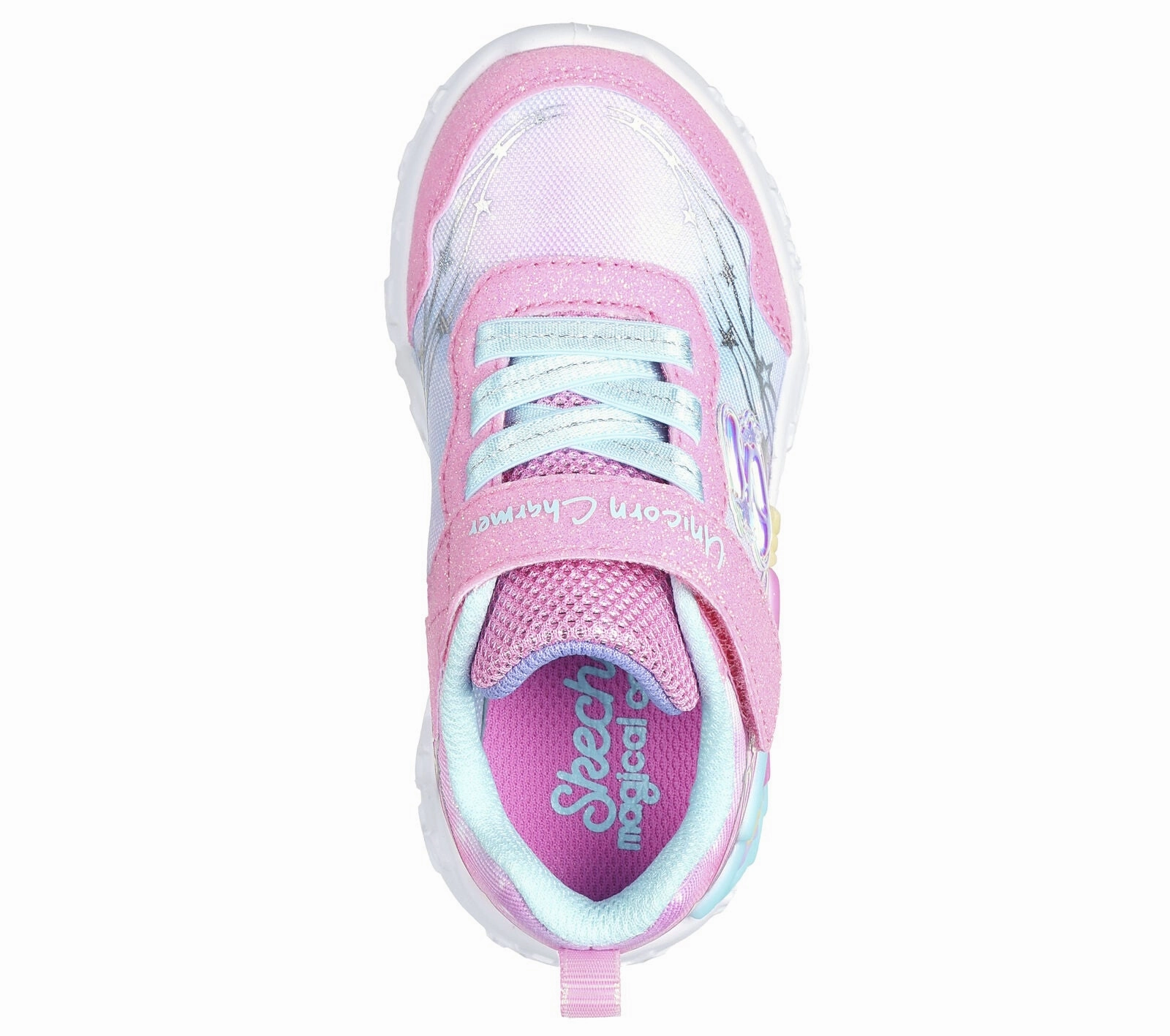 Skechers Pink/Turquoise Unicorn Charmer Lil Stellar Toddler Sneaker