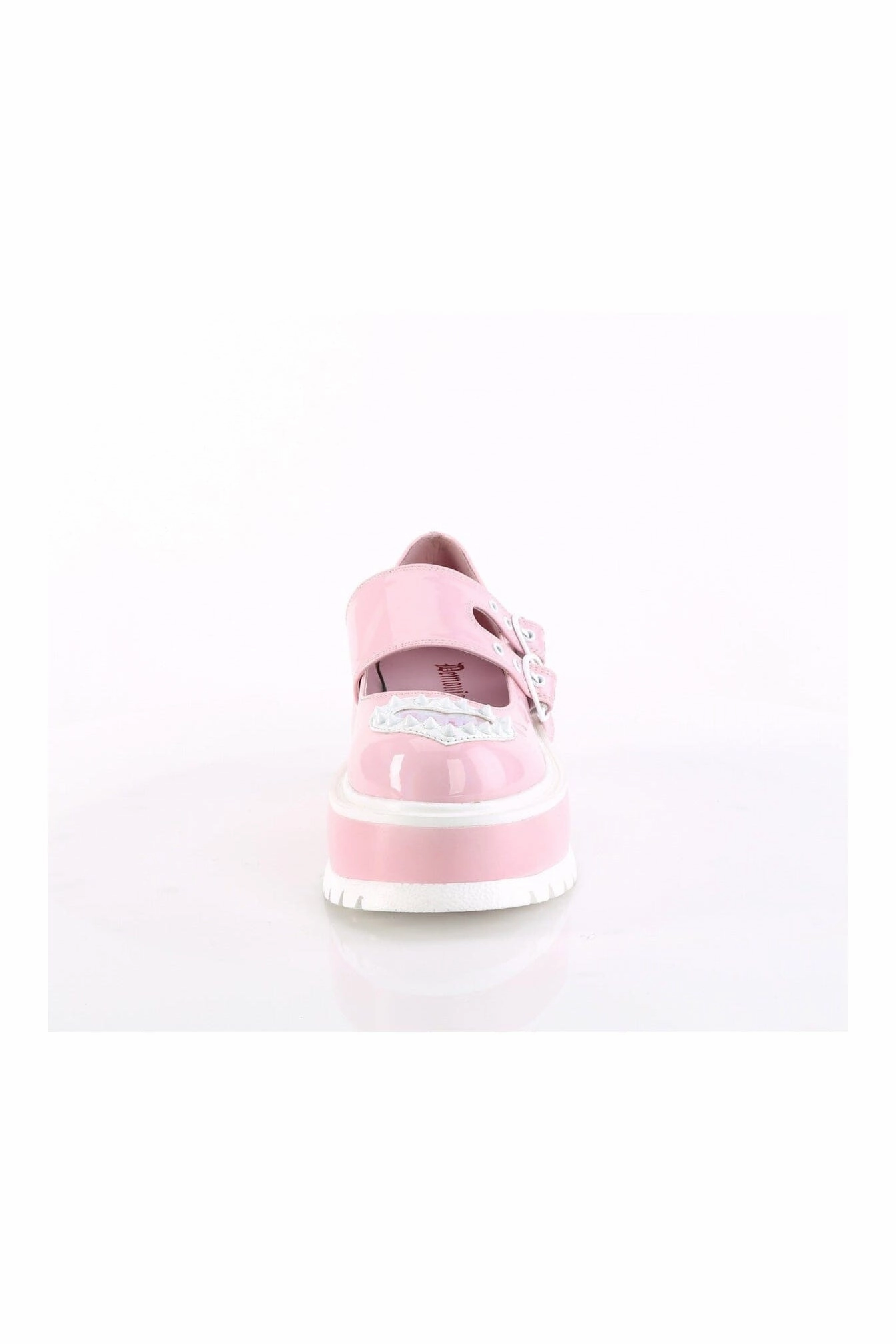 SLACKER-25 Pink Hologram Patent Mary Janes