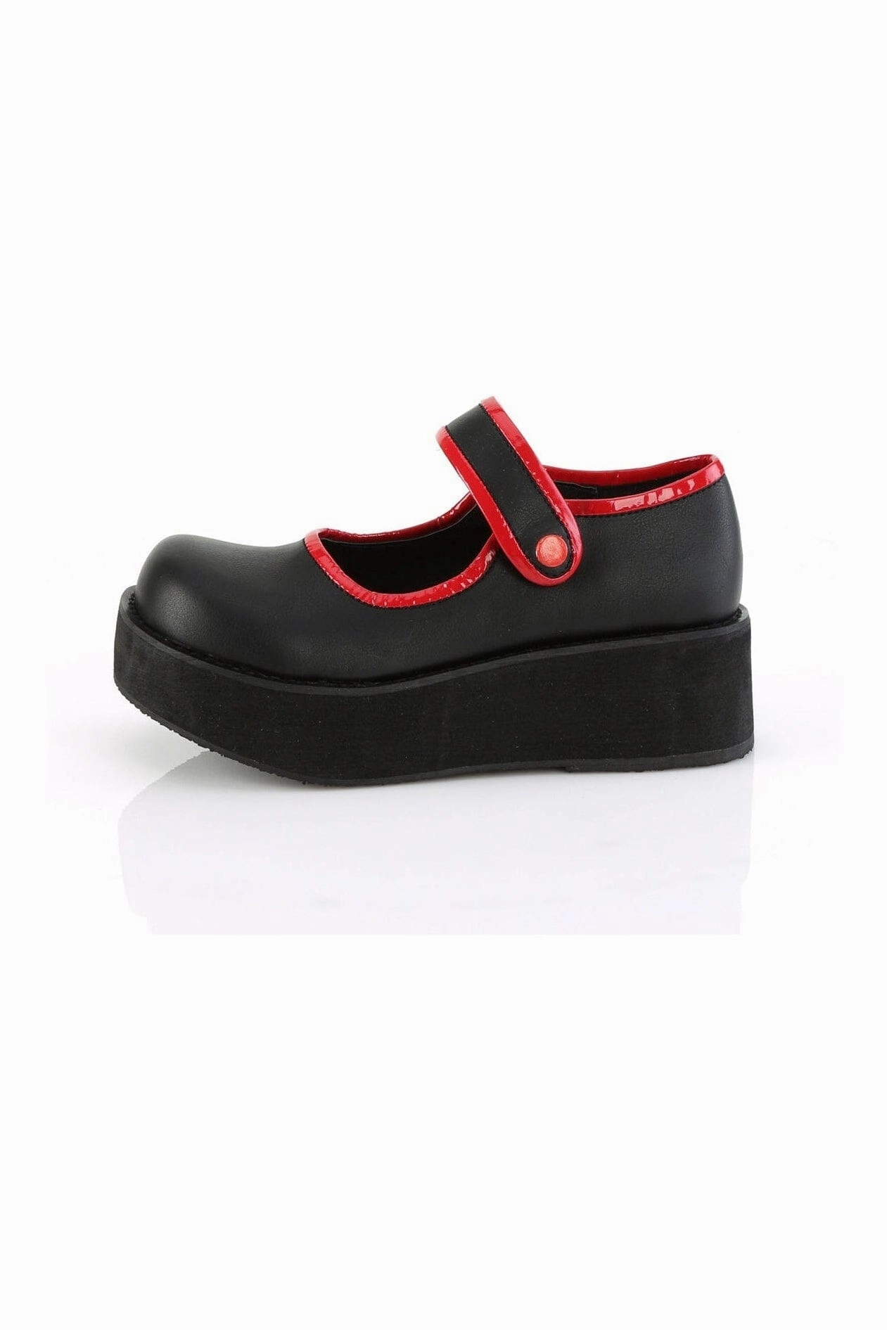 SPRITE-01 Black Vegan Leather Mary Janes