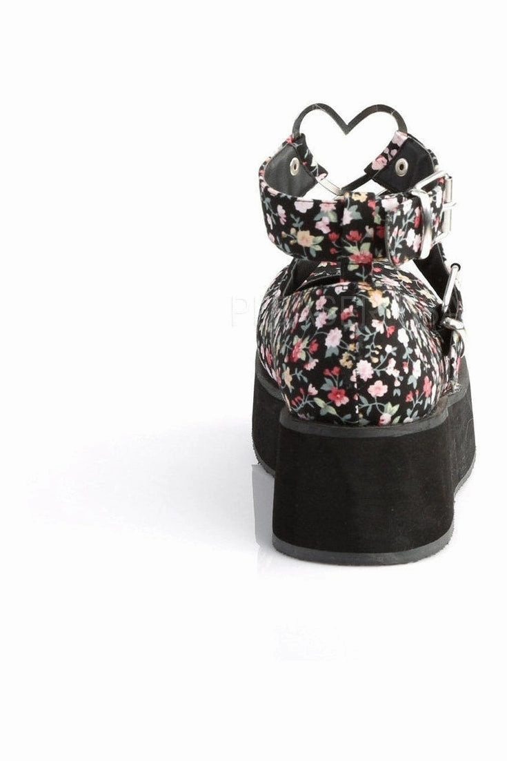 SPRITE-02 Demonia Mary Jane | Floral   Fabric