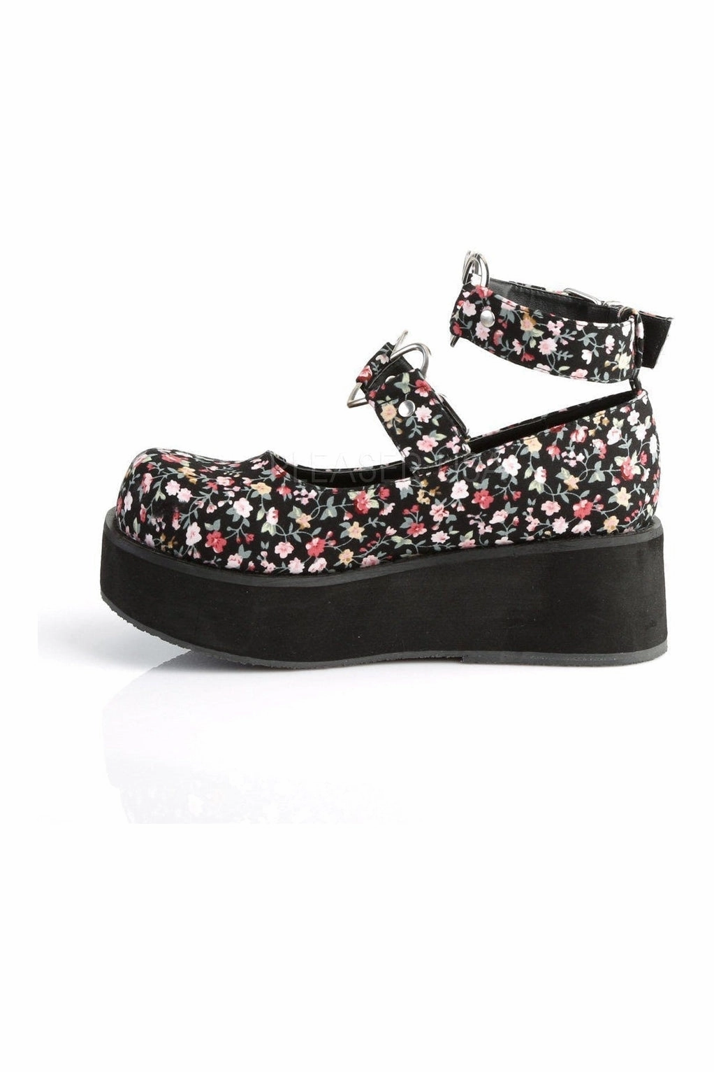 SPRITE-02 Demonia Mary Jane | Floral   Fabric