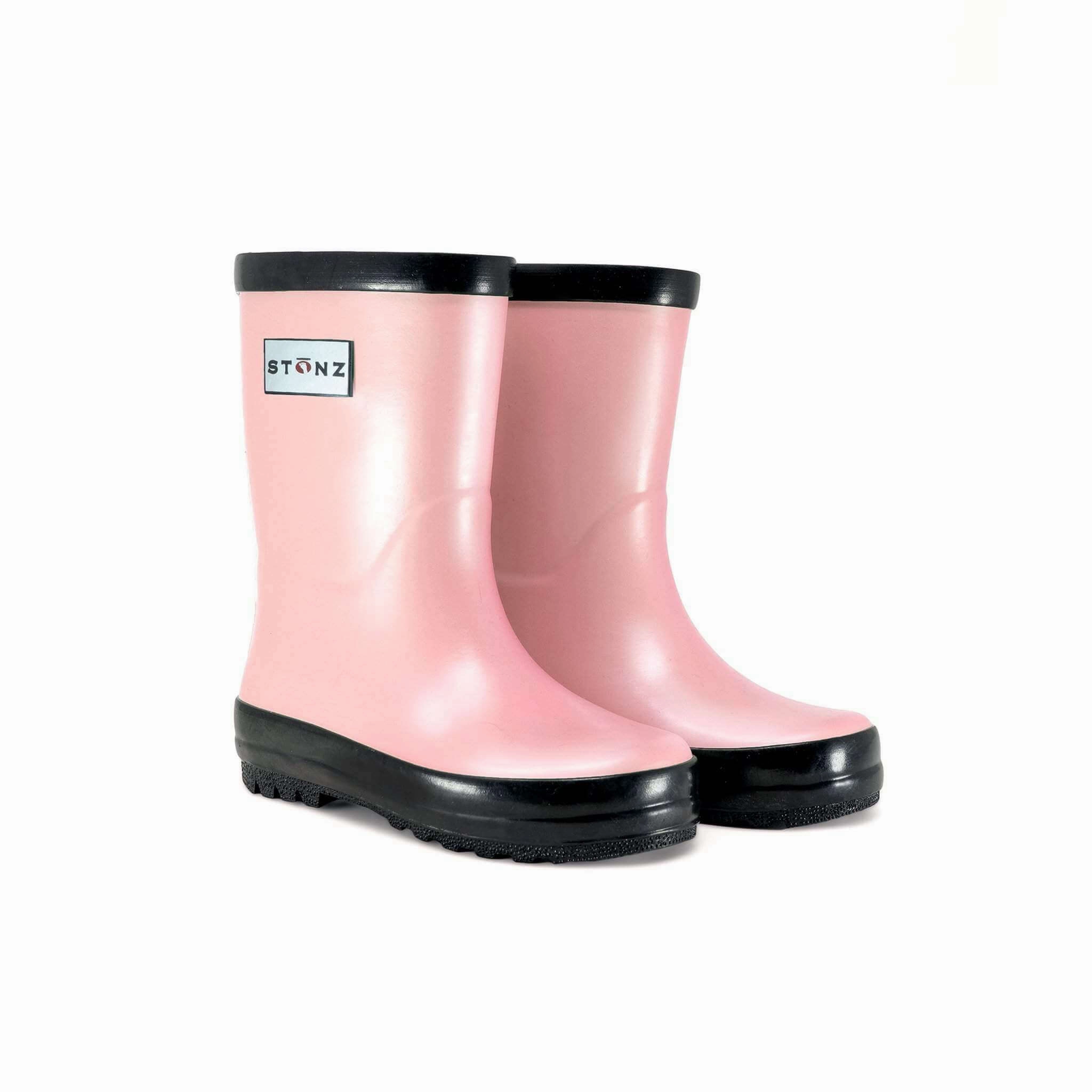Stonz Kids Girls Toddler Rain Boots Metallic Haze Pink