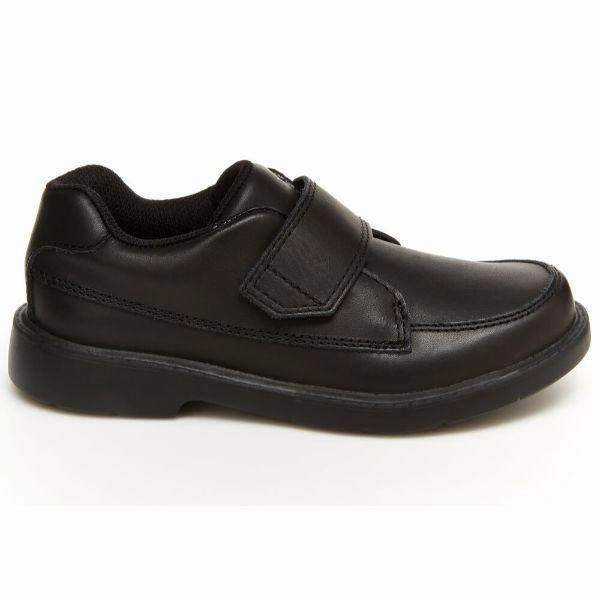 Stride Rite Laurence Boys Leather Black Uniform Shoes