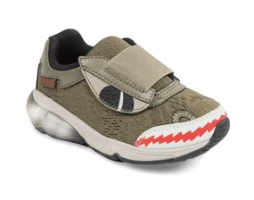Stride Rite Light Up Monster Sneaker Olive