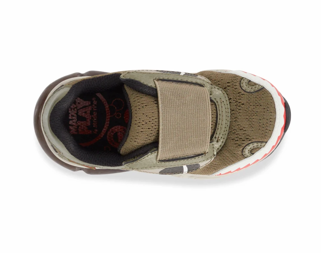 Stride Rite Light Up Monster Sneaker Olive