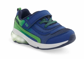 Stride Rite Light Up Surge Bounce Sneaker Navy/Green