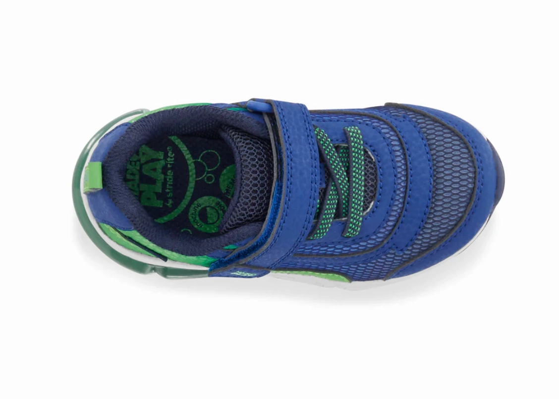 Stride Rite Light Up Surge Bounce Sneaker Navy/Green