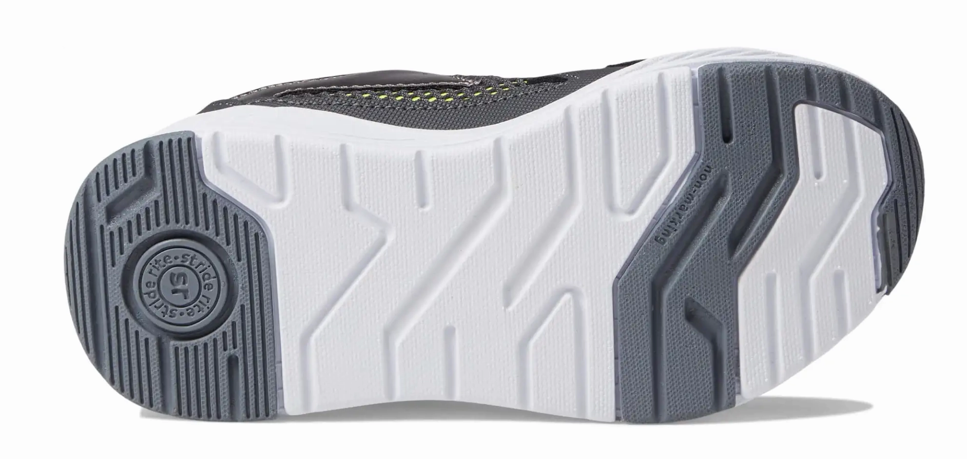 Stride Rite Light Up Zips Cosmic Sneaker Grey/Neon Size 1.5W Kids