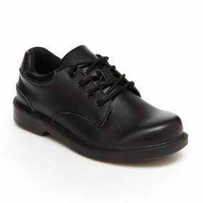 Stride Rite Murphy Boys Leather Black Uniform Shoes