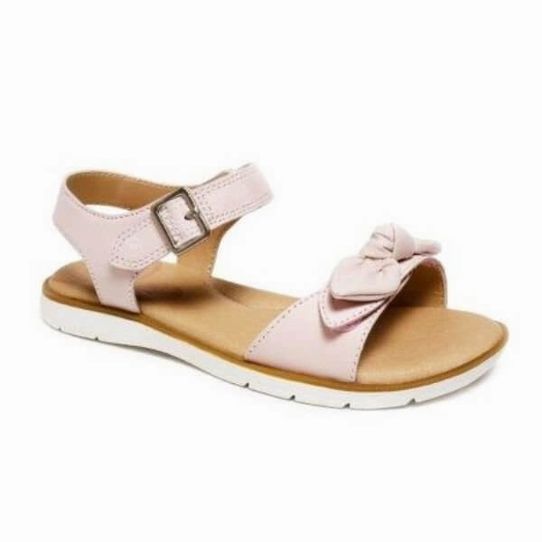 Stride Rite Whitney Girls Leather Milk Pink Dress Sandals