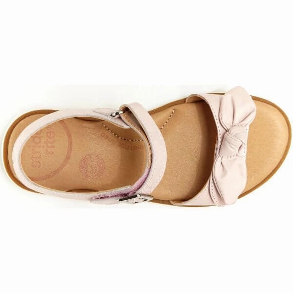 Stride Rite Whitney Girls Leather Milk Pink Dress Sandals