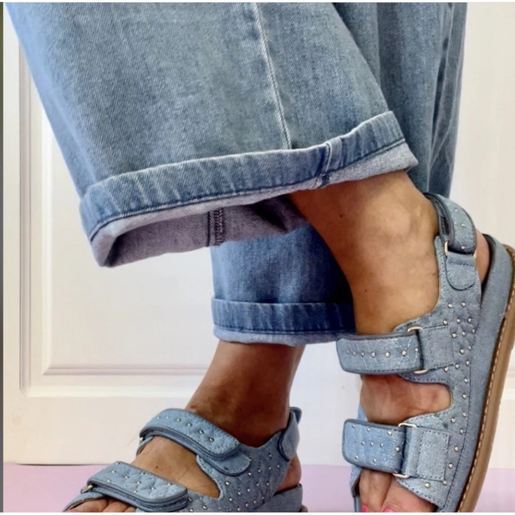 STUDS ON JEANS - Jeans blue