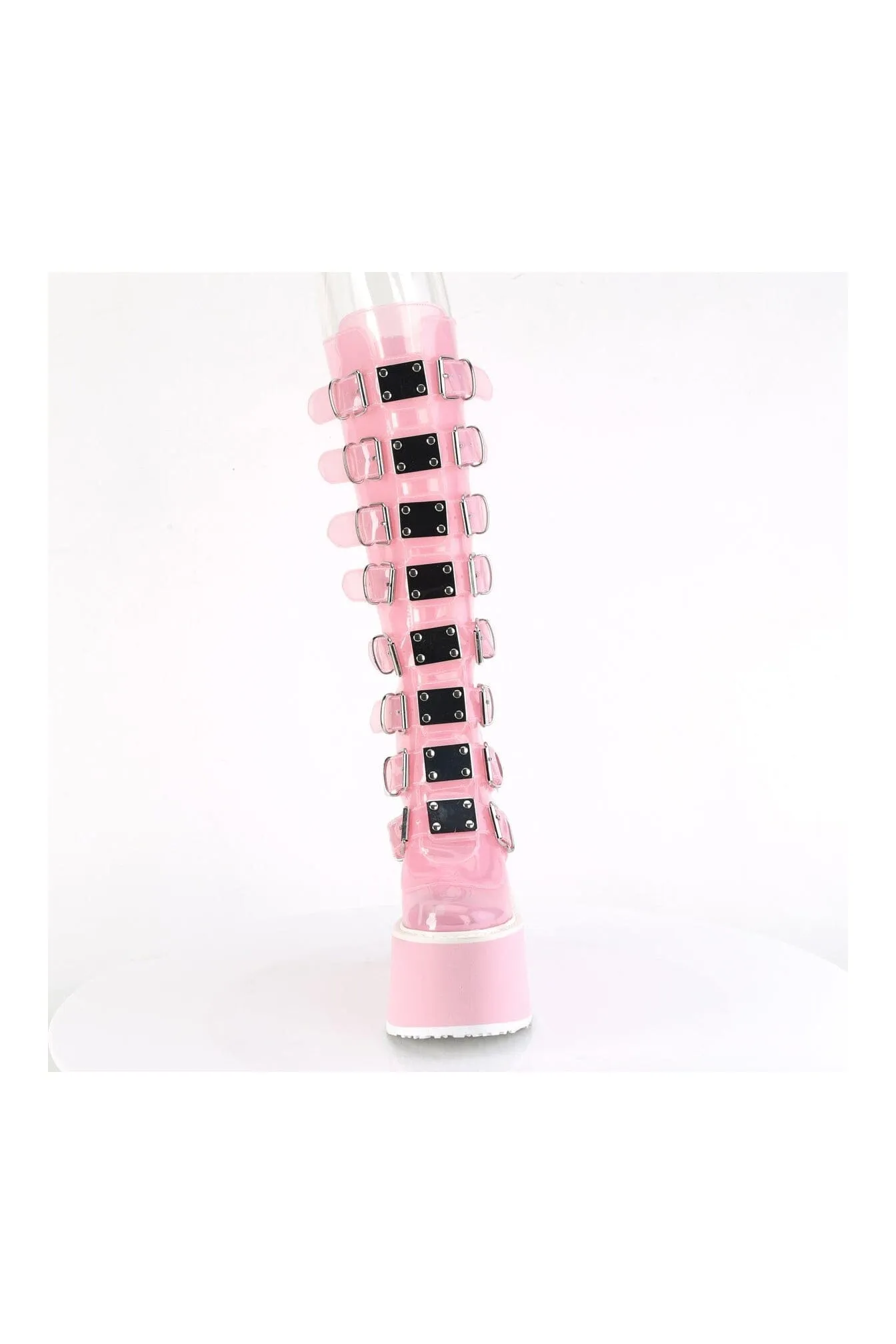 SWING-815C PInk Patent Knee Boot