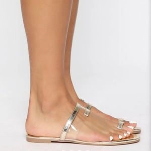 Tammy Rose Gold Single Toe Sandals