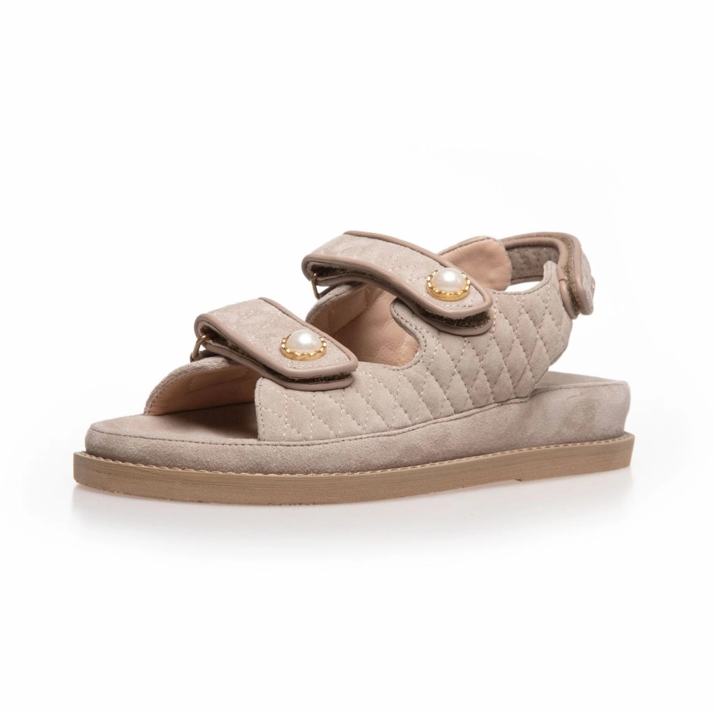 THE PEARL SANDAL - BISCUIT