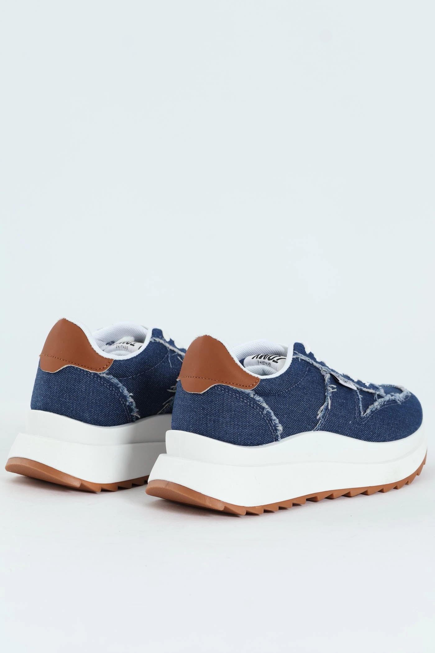 Tiana Retro Lace Up Sneaker - Denim
