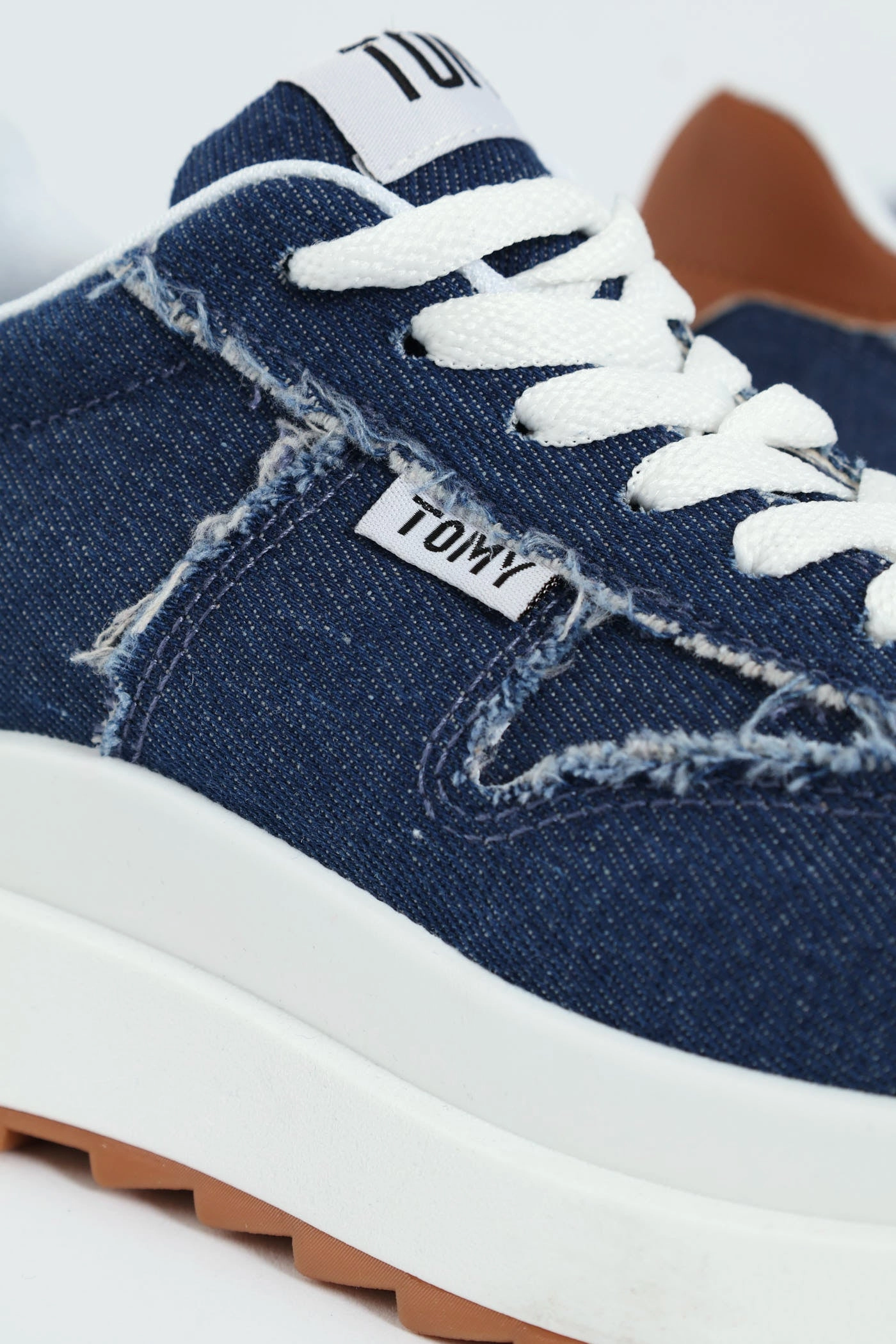 Tiana Retro Lace Up Sneaker - Denim