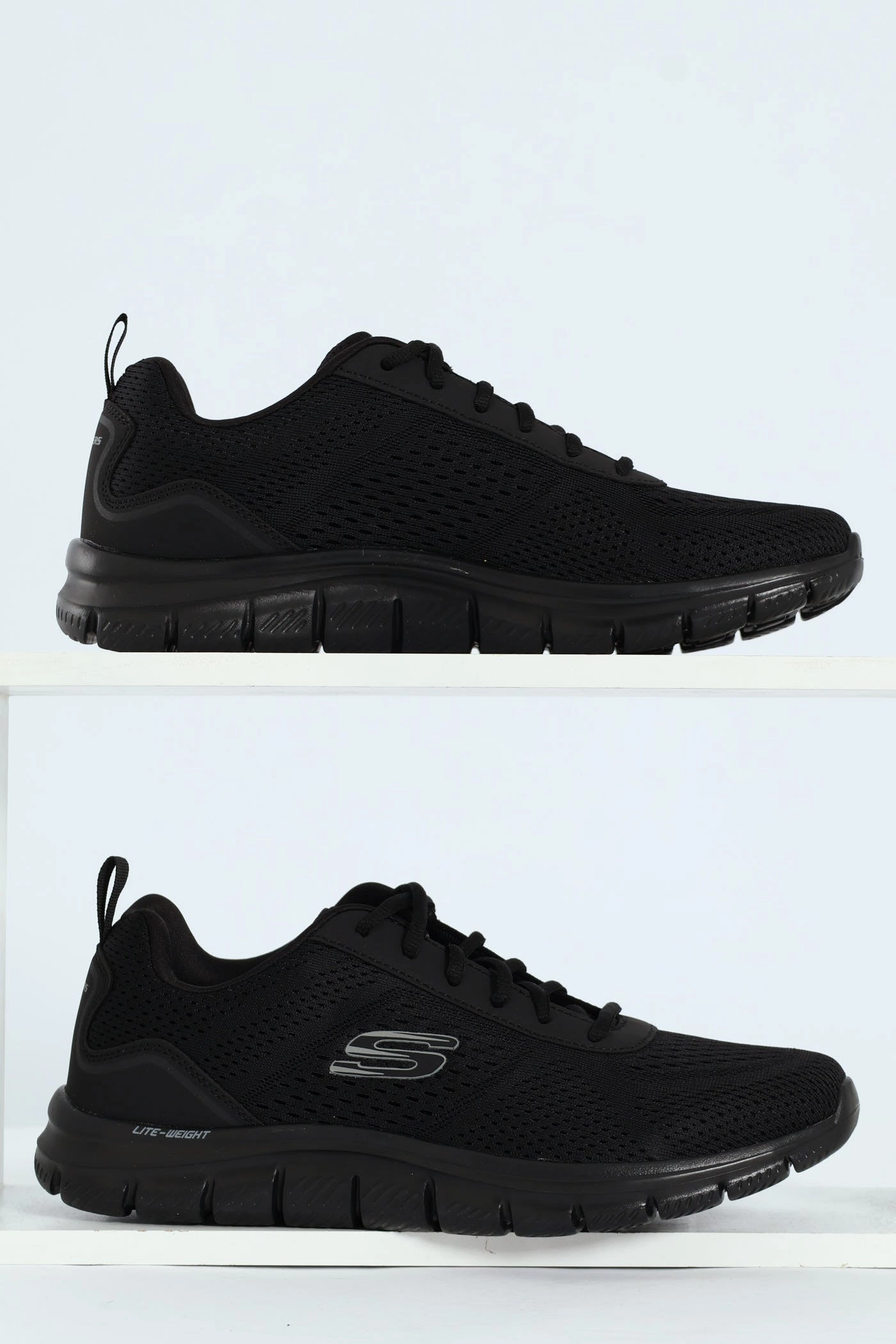 Track Lace Up Trainer - Black