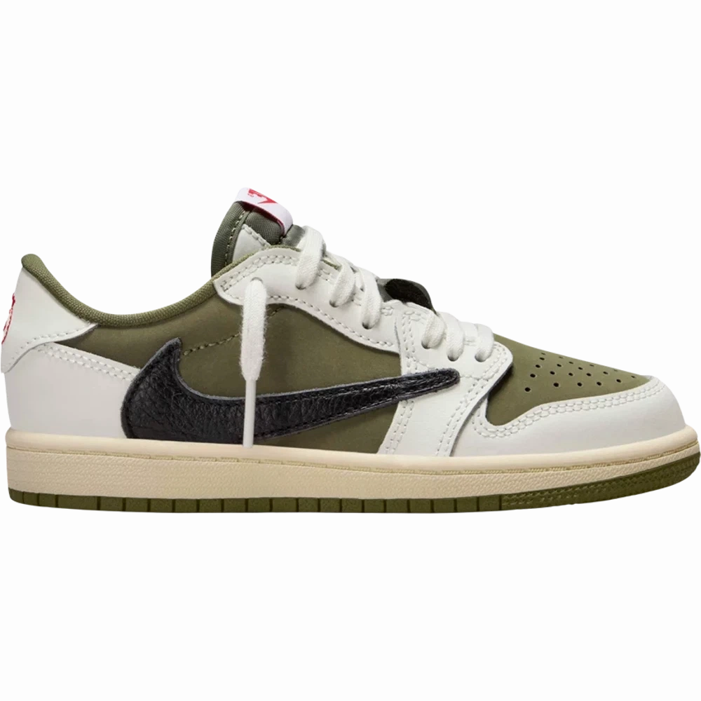 Travis Scott x Air Jordan 1 Retro Low OG SP PS 'Reverse Olive / Medium Olive'