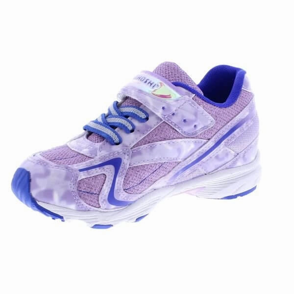 Tsukihoshi Glitz Purple/Blue Girls' Running Shoes Machine Washable