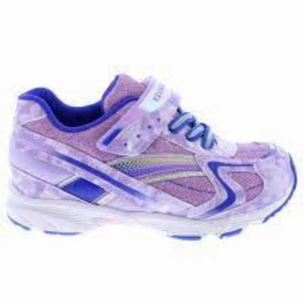 Tsukihoshi Glitz Purple/Blue Girls' Running Shoes Machine Washable