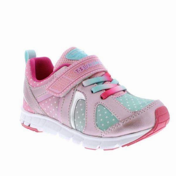Tsukihoshi Rainbow Rose Mint Girls' Running Shoes Machine Washable