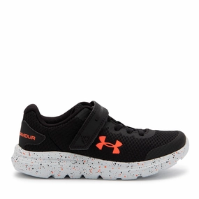 Under Armour Black/Halo Grey/Phoenix Fire Surge 2 Fade Childrens Sneaker